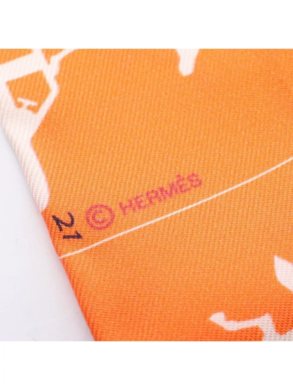 Hermes Scarf Twilly Ribbon Parade Silk